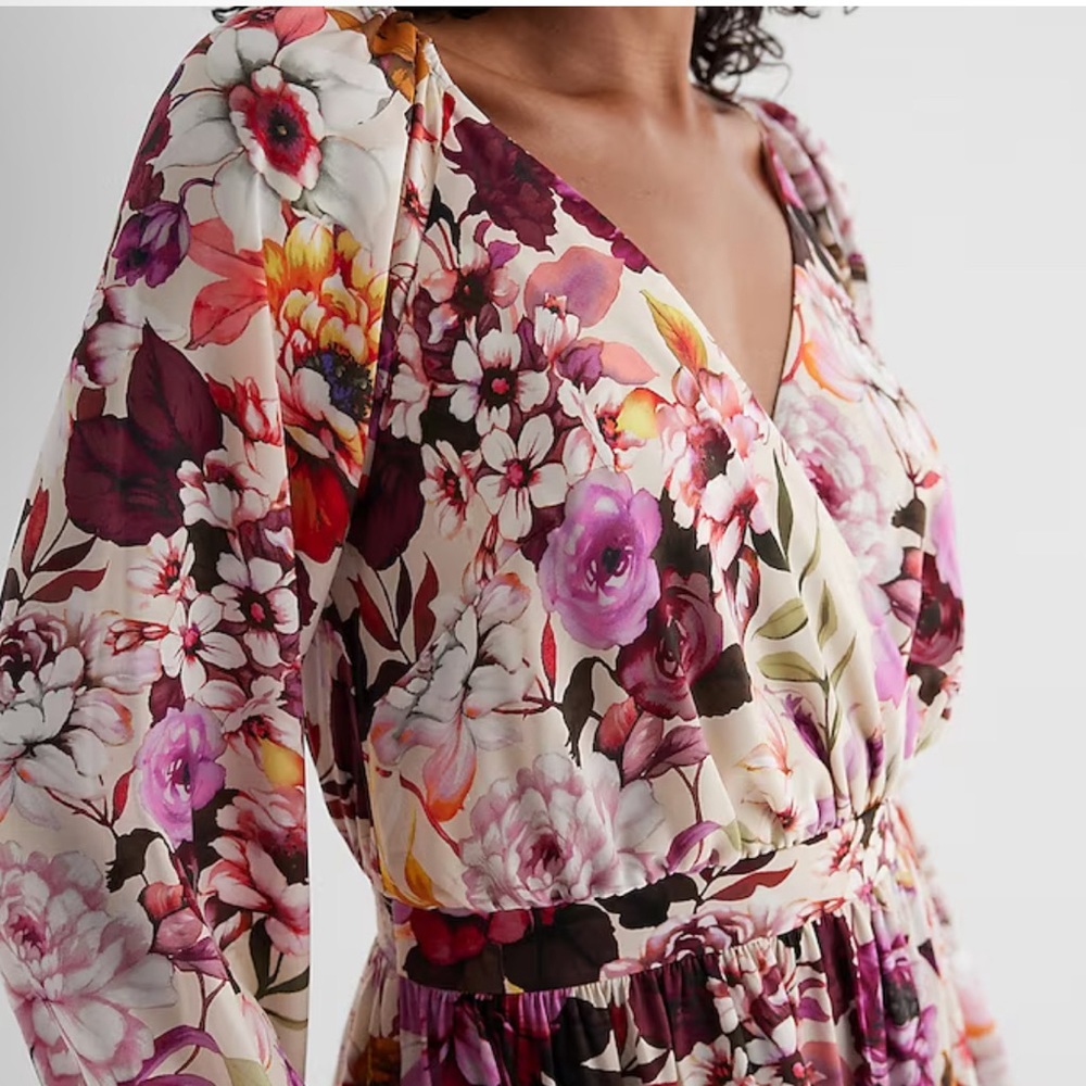 Floral V-Neck Dress